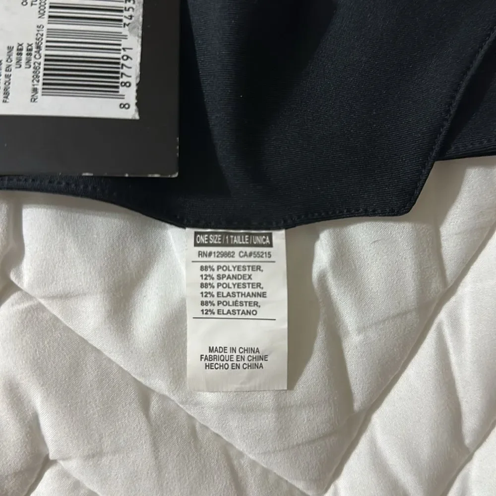 NIKE OS Dri-FIT Unisex Black White Logo Athletic Headband Tie